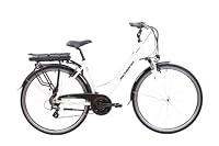 F.lli Schiano E- Ride, Bicicletta elettrica Unisex Adulto, Bianca, 28'...