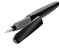 Pelikan Twist Nera, Penna Stilografica Ergonomica, per Destrimani e Ma...