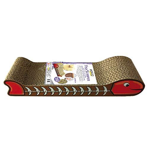 Croci Tira gr affi in Cartone per Gatti Fish cm .44 con Catnip - 220 g...