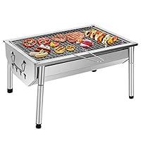 SunJas Barbecue Portatile a Carbone,Barbecue Grill,BBQ Griglia in Acci...