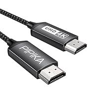 Cavo HDMI 4K 1M, PIPIKA 2.0 Cavo HDMI intrecciato in nylon ad alta vel...