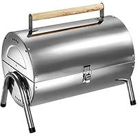 TecTake Griglia BBQ carbonella in Acciaio Inox 2 superfici per Griglia...