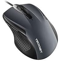 TECKNET PRO S2 Mouse USB con Cavo, 6 Pulsanti, DPI Regolabile Alto, Di...