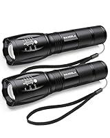 Maxesla Torcia LED Potente Professionale, 2 Pezzi Impermeabile 2000 Lu...