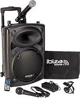 Ibiza - Port10VHF-BT - Impianto audio portatile cassa attiva (500 Watt...