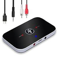 Ozvavzk Trasmettitore Ricevitore Bluetooth 5.0,Bluetooth 2 in 1 Wirele...