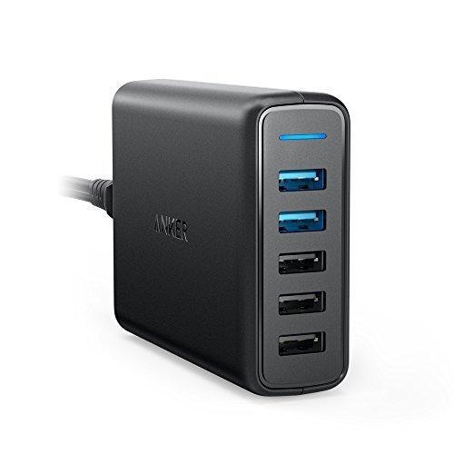 Anker PowerPort Speed 5 Caricatore da Parete 63W con Doppia Porta Quic...