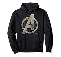 Marvel Avengers Infinity War Sl Symbol Felpa con Cappuccio