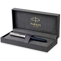 PARKER 51 Penna Stilografica, Corpo Blu Notte con Finiture Cromate, Pe...