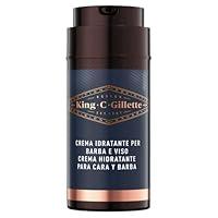 King C. Gillette Crema Idratante Viso Uomo e Barba, con Vitamina B, Id...