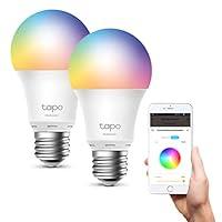 TP-Link Lampadina WiFi Intelligente LED Smart Multicolore, E27 Lampadi...