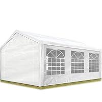 TOOLPORT Tendone per Feste Gazebo 3x6 m Bianco PE ca. 180 g/m² Imperme...