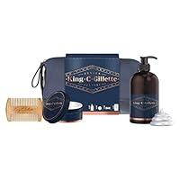 King C Gillette Idea Regalo Uomo con 1 Pettine Barba, Detergente Viso ...