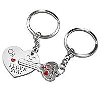 Ducomi® I love you - Coppia di Portachiavi Complementari Amore - 1 Por...