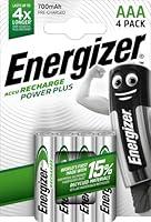 Energizer Batterie Ricaricabili AAA, Recharge Power Plus, Confezione d...