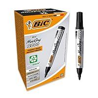 BIC Marking 2000, Pennarelli Indelebili, Colore Nero, Punta Tonda (1.7...