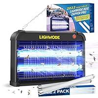 Lighwode - Lampada anti zanzare, 2800 V Zanzariera Elettrica con Luce ...