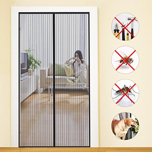 MYCARBON Zanzariera Magnetica Porta Finestra 140 * 240cm Resistente Tr...