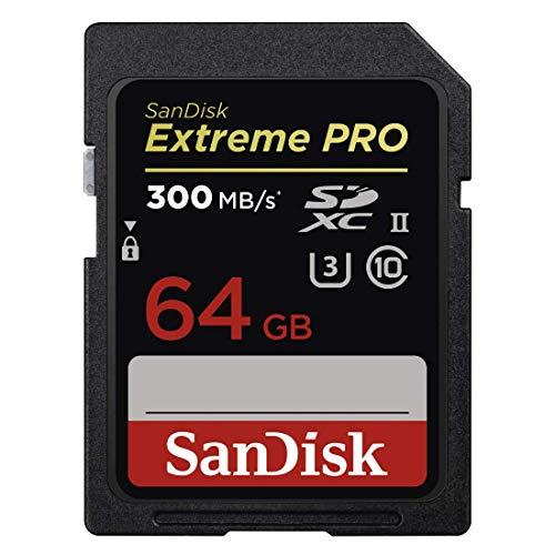 SanDisk Extreme PRO UHS-II 64 GB, Scheda di Memoria SDXC Classe 10, U3...