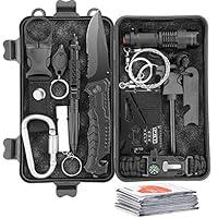 Forehakms Kit di Sopravvivenza Multiuso,14 in 1 Survival Kit,Usato per...