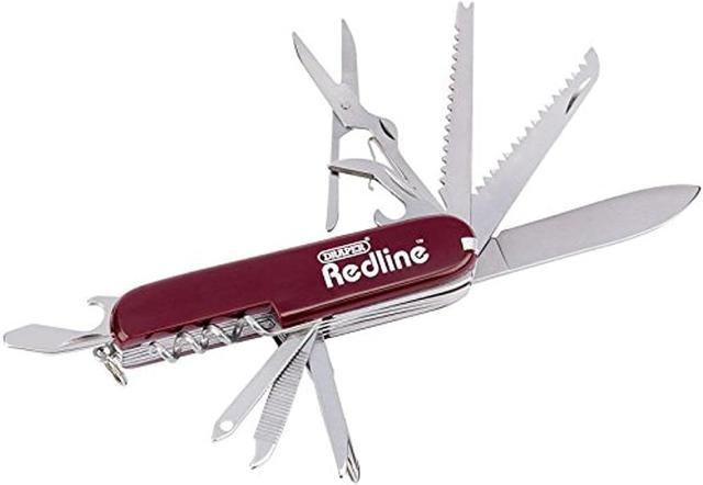 Draper Redline 67679-Coltello tascabile multifunzione, con 13 funzioni...