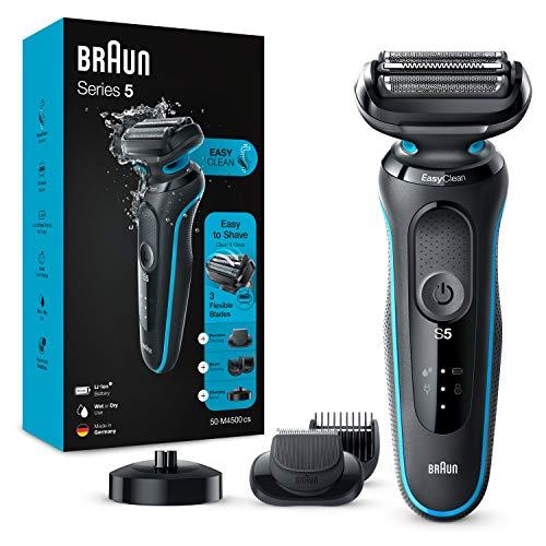 Braun Series 5 50-M4500cs Rasoio Elettrico Barba con Base di Ricarica,...