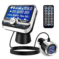 Clydek Trasmettitore FM per Auto, Wireless Bluetooth 5.0 Adattatore pe...