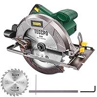 Sega Circolare, TECCPO Professionale 5800 RPM 1200W Sega Elettrica, co...