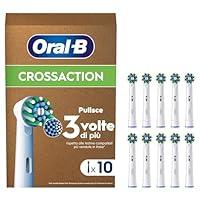 Oral-B Cross Action Testine Spazzolino Elettrico, Confezione da 10 Tes...