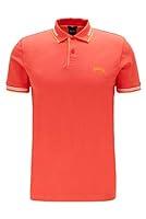 BOSS Paul Curved Polo, Rosso (Bright Red 621), X-Small Uomo