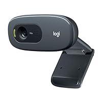 Logitech C270 Webcam HD, HD 720p/30fps, Videochiamate HD Widescreen, C...