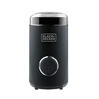 BLACK+DECKER BXCG150E - Macinacaffè elettrico da 150 W, Contenitore pe...