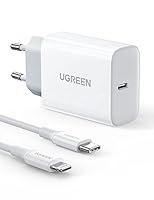 UGREEN 20W Caricabatterie USB C 3.0 Power Delivery con Cavo USB C a Li...