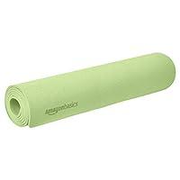 Amazon Basics - Tappetino da yoga in TPE, verde, 0,76 cm