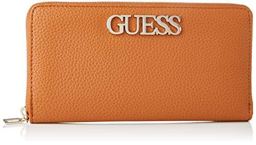 Guess Uptown Chic SLG Cheque ORGNZR, Small Leather Goods Donna, Cognac...