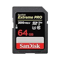 SanDisk Extreme PRO, Scheda di memoria da 64 GB SDXC fino a 300 MB / s...