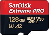 SanDisk Extreme Pro Scheda di Memoria microSDXC da 128 GB e Adattatore...