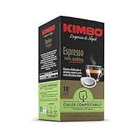 Kimbo Cialde Caffè Compostabili ESE Espresso 100% Arabica, 8 Pacchi da...