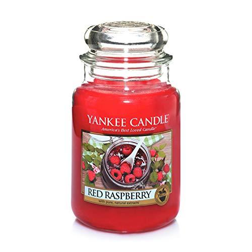 Yankee Candle Candela profumata in giara grande | Lampone rosso | Dura...