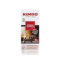 Kimbo Capsule Napoli Compatibili Nespresso, Intensità 10/12, 10 Astucc...
