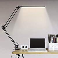 Lampada da scrivania a LED, 14W Lampada da Tavolo con Morsetto, protez...