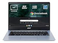 Acer Chromebook 314 CB314-1H-P2EM Notebook, Pc Portatile con Processor...