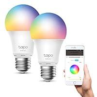 TP-Link Lampadina WiFi Intelligente LED Smart Multicolore, E27 Lampadi...