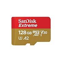 SanDisk Extreme Scheda di Memoria microSDXC da 128 GB e adattatore SD ...