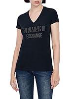 ARMANI EXCHANGE 8nyt90 T-Shirt, Blu (Navy 1510), X-Small Donna