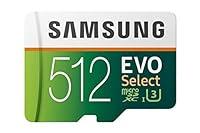 Samsung Memorie MB-ME512HA Evo Select Scheda MicroSD da 512 GB, UHS-I ...