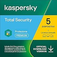 Kaspersky Total Security 2022 | 5 Dispositivi | 1 Anno | PC / Mac / An...