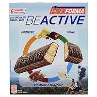 Pesoforma Beactive Barrette Cioccolato Bianco e Nero, Barrette Proteic...