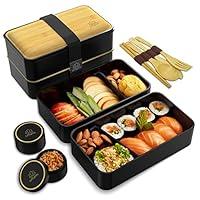 UMAMI Premium Bento Lunch Box per Adulti/Bambini con Vaschetta Condime...