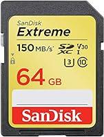 SanDisk Extreme Scheda di Memoria, SDXC da 64 GB fino a 150 MB/sec, Cl...